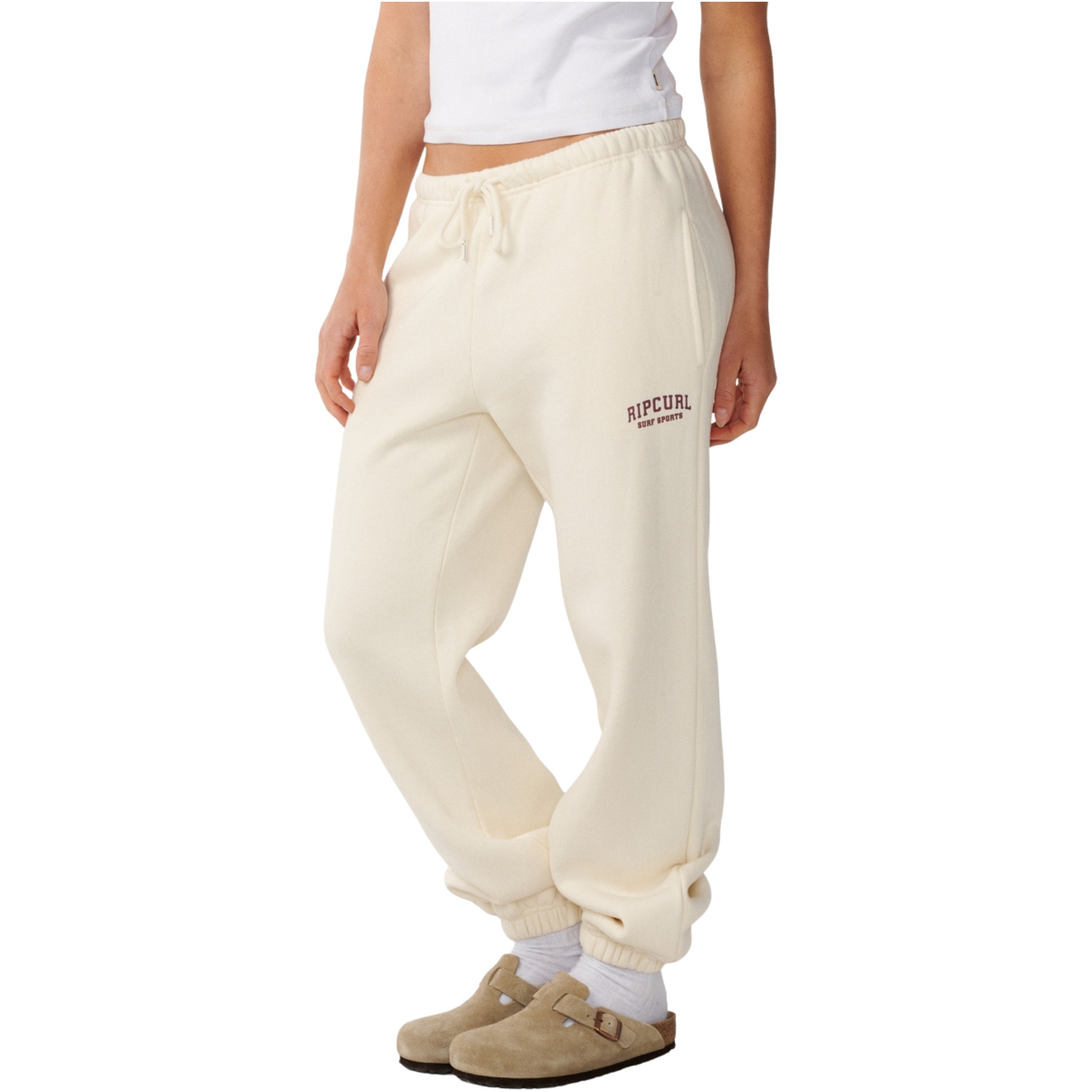 2026 Rip Curl Womens Varsity Sports Track Pant 073WPA - Bone